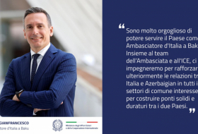  L'Italie a envoyé un nouvel ambassadeur en Azerbaïdjan 