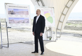   Ilham Aliyev:   La mise en service du canal d'irrigation de Chirvan conduira à remplir le lac de Hadjygaboul