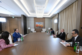 Ilham Aliyev s'entretient avec le secrétaire général du KAICIID