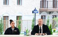   Ilham Aliyev félicite les résidents de Choucha à l’occasion du retour dans leur terre natale  