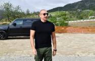 Le président Ilham Aliyev se déplace à Choucha - Mise à Jour