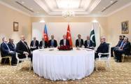   Astana: Rencontre entre le président azerbaïdjanais, le président turc et le Premier ministre pakistanais  