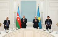  Cérémonie d’échange du Pacte d’actionnaires signé entre l’Azerbaïdjan et le Kazakhstan à Astana 