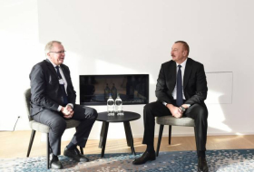 Davos: entretien du président Ilham Aliyev avec le PDG de Statoil