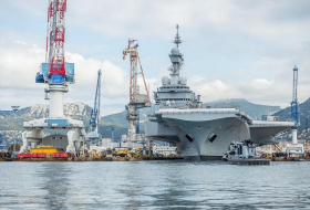 Le porte-avions Charles de Gaulle dans l'océan Indien en 2019