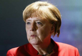 La chancelière allemande Angela Merkel en Ukraine le 1er novembre