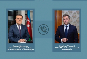 Entretien téléphonique du MAE d'Azerbaïdjan avec le coprésident français du Groupe de Minsk de l'OSCE 