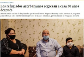 Le journal espagnol El Pais publie un article sur les PDI azerbaïdjanaises  