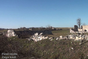   Le ministère de la Défense d'Azerbaïdjan diffuse une   vidéo   du village de Zerger de Fuzouli  