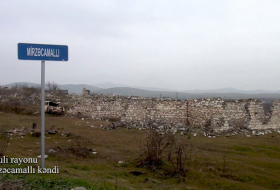   Une   vidéo   du village de Mirzédjamally de la région de Fuzouli a été diffusée   