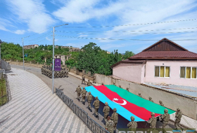  L'armée azerbaïdjanaise organise une marche militaire à Choucha -  Photos  