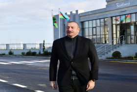  Le président azerbaïdjanais assiste à l'ouverture du poste d’interconnexion électrique « Yachma » - PHOTOS