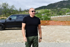Le président Ilham Aliyev se déplace à Choucha - Mise à Jour