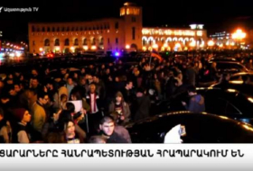 Une action de protestation contre Serge Sarkissian à Erevan - EN DIRECT