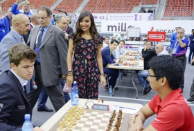 Leyla Aliyeva a suivi les rencontres de la ronde 6 de l’Olympiade d’échecs de Bakou