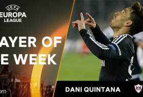 Ligue Europa : Dani Quintana élu meilleur joueur de la semaine