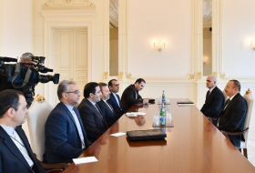Le président azerbaïdjanais rencontre une délégation iranienne