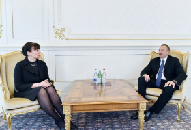Le président azerbaïdjanais rencontre la nouvelle ambassadrice d’Estonie