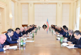 La réunion du Conseil des Ministres s`est tenue sous la présidence du président 