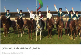 La chaîne Al Jazeera consacre un reportage aux chevaux Karabagh