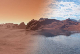 L'eau de Mars en partie capturée par ses roches