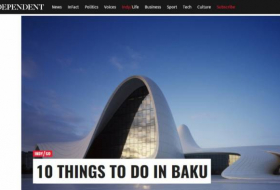 The Independent parle des avantages du voyage touristique à Bakou