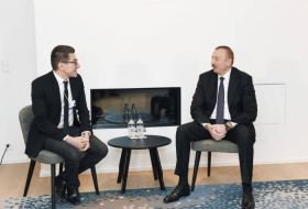 Ilham Aliyev rencontre le PDG de Lazard Frères à Davos