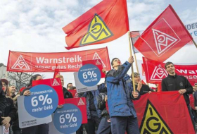 Grève de 24 heures dans l'industrie allemande