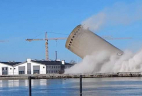 Danemark: La démolition d'un silo tourne mal - VIDEO