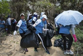 Hong Kong: Ils nettoient la plage pour les tortues