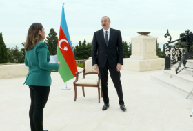   Ilham Aliyev accorde une interview à la chaîne de télévision Al Jazeera  