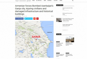   Les médias britanniques ont couvert l'attaque arménienne contre la ville a    zerbaïdjanaise de     Gandja  