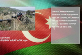   Un brave soldat de l'armée azerbaïdjanaise détruit 19 forces arméniennes avec le fusil de précision -   VIDEO    