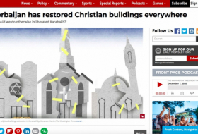  The Washington Times: L'Azerbaïdjan a restauré des bâtiments chrétiens partout 
