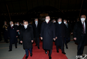   Le président turc Recep Tayyip Erdogan termine sa visite en Azerbaïdjan  
