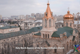  Une  vidéo  de la cathédrale des Saintes-Porteuses-de-Myrrhe à Bakou 