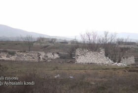   Une   vidéo   du village d'Achaghy Aïbassanly de la région de Fuzouli a été diffusée  