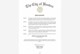  Le 26 février proclamé «Journée de commémoration du génocide de Khodjaly» à Boston 
