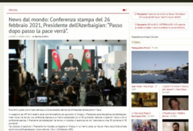   La conférence de presse du président azerbaïdjanais couverte par des médias italiens  