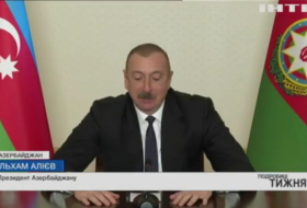 Une chaîne de télévision ukrainienne diffuse un reportage sur la conférence de presse tenue par Ilham Aliyev 