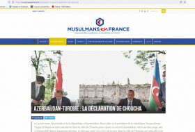   Le site «Musulmansenfrance» publie un article intitulé «Azerbaïdjan-Turquie: La déclaration de Choucha»  