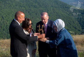 Les présidents azerbaïdjanais et turc visitent la plaine de Djydyr - PHOTOS - VIDEO