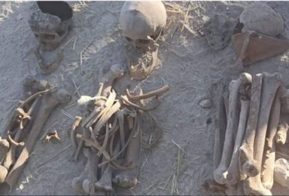  Des restes humains retrouvés dans le village de Farroukh de Khodjaly –  PHOTO - VIDEO