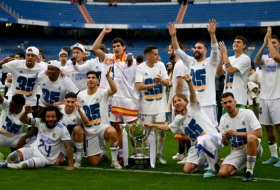 Football:  Le Real Madrid d'Ancelotti remporte son 35e titre de champion d'Espagne