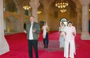  Ilham Aliyev et Mehriban Aliyeva visitent la mosquée Youkhary Gövher Agha à Choucha 