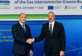   Ilham Aliyev participe à la cérémonie du lancement de l'interconnexion gazière Grèce-Bulgarie à Sofia  