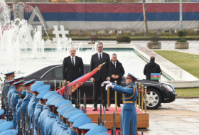  Cérémonie d’accueil officiel du président Ilham Aliyev à Belgrade  