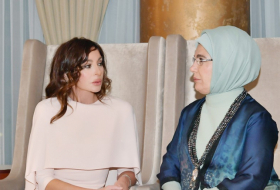   La Première Dame de Türkiye remercie la première vice-présidente azerbaïdjanaise Mehriban Aliyeva  