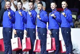   L'équipe d’Azerbaïdjan de gymnastique rythmique devient championne d'Europe  