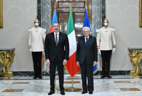   Le président Ilham Aliyev félicite son homologue italien  